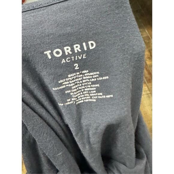 Torrid open back short sleeve nothin but a gym thang shirt top - Picture 5 of 5